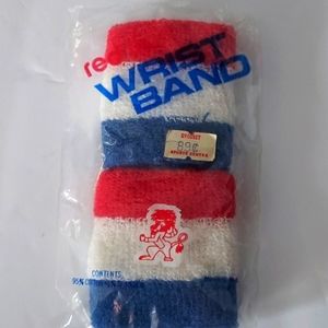 Vintage Red Lion Wrist Band  Red,White,Blue One Size for Tennis or any sport.